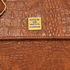 Croco Texture Handbag  For Womens