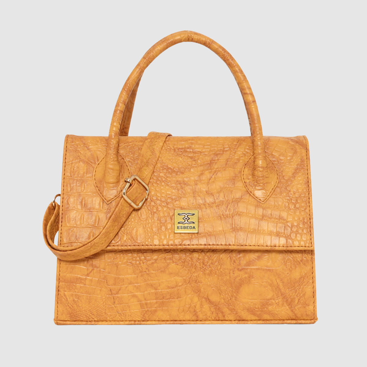 Croco Texture Handbag  For Womens