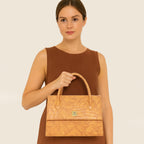 Croco Texture Handbag  For Womens