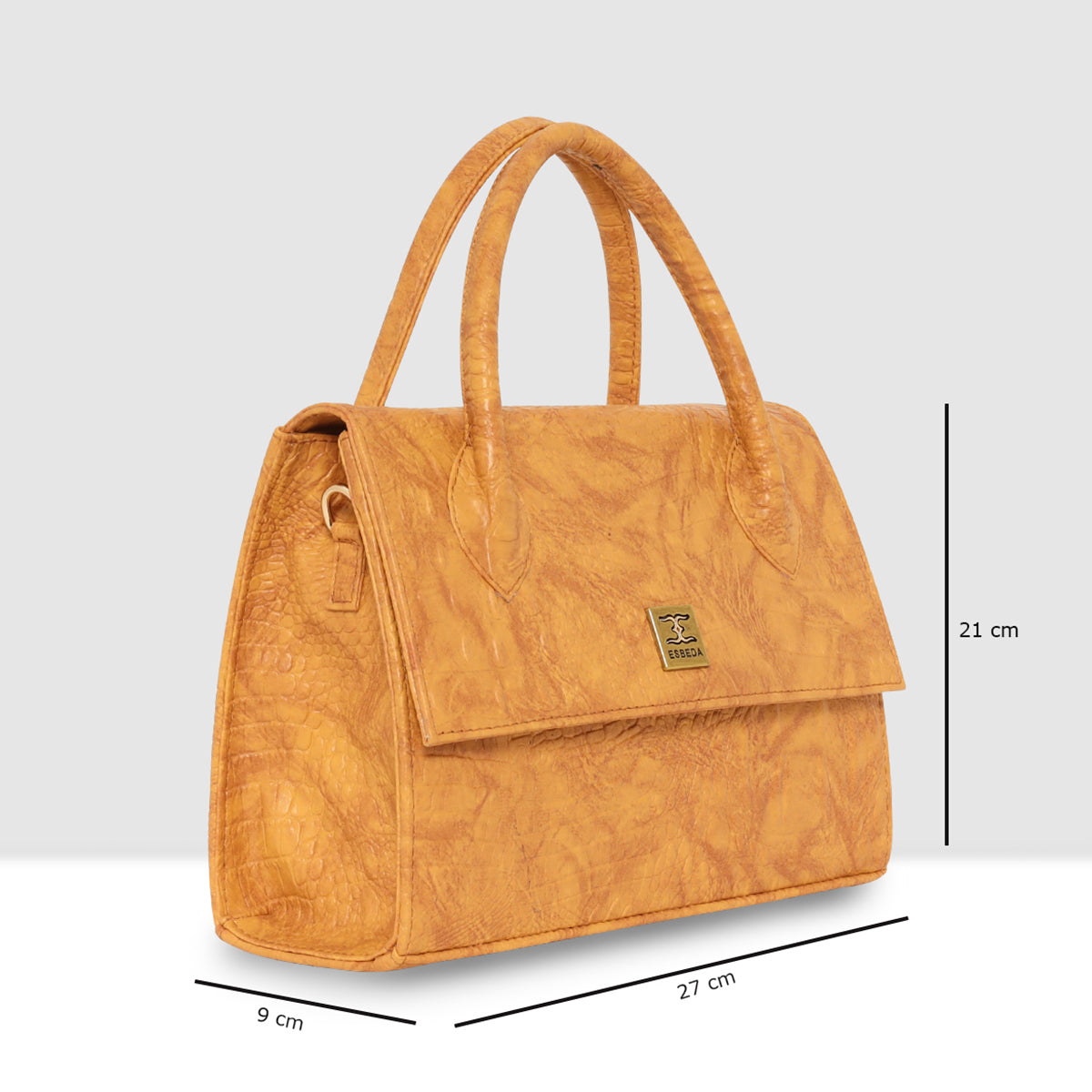 Croco Texture Handbag  For Womens