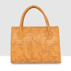Croco Texture Handbag  For Womens