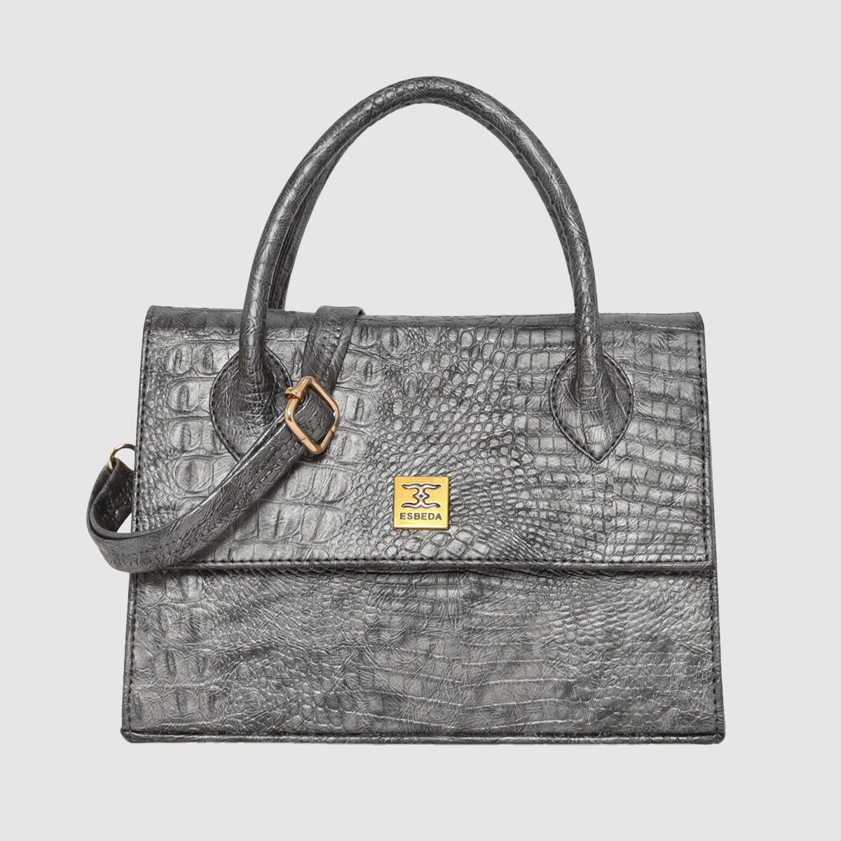 Croco Texture Handbag  For Womens