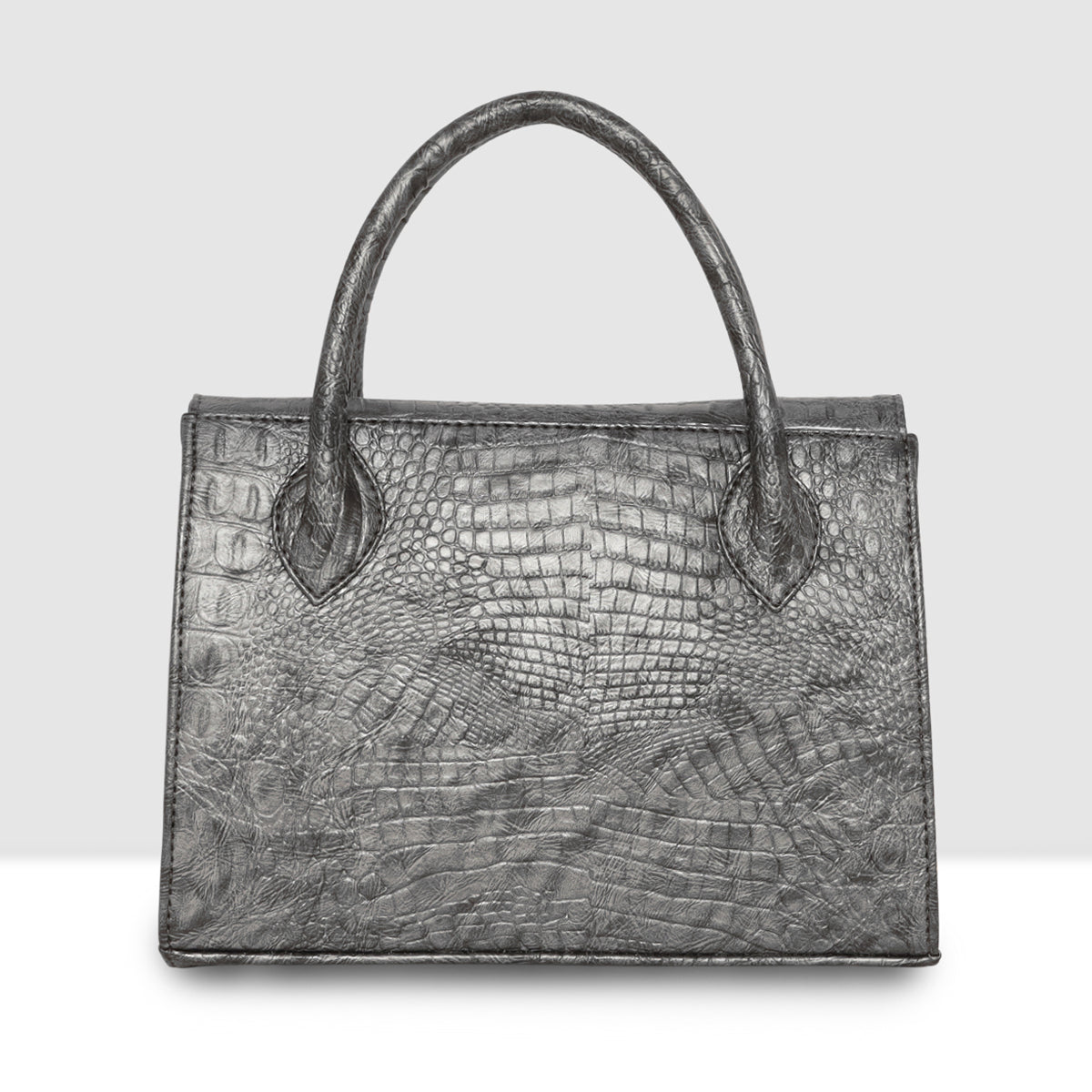 Croco Texture Handbag  For Womens