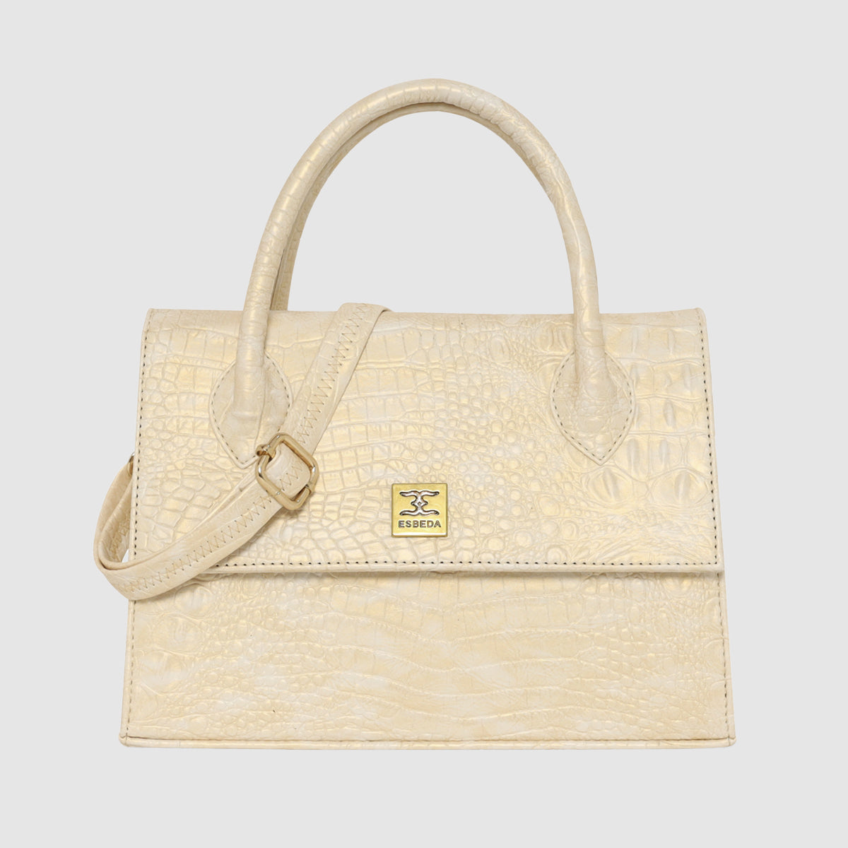 Croco Texture Handbag  For Womens