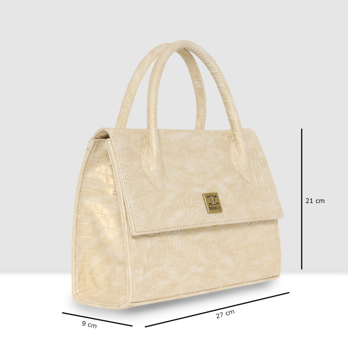 Croco Texture Handbag  For Womens