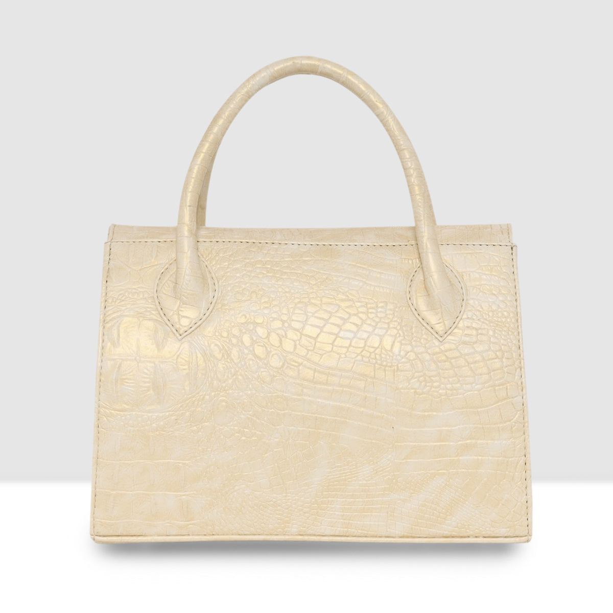 Croco Texture Handbag  For Womens