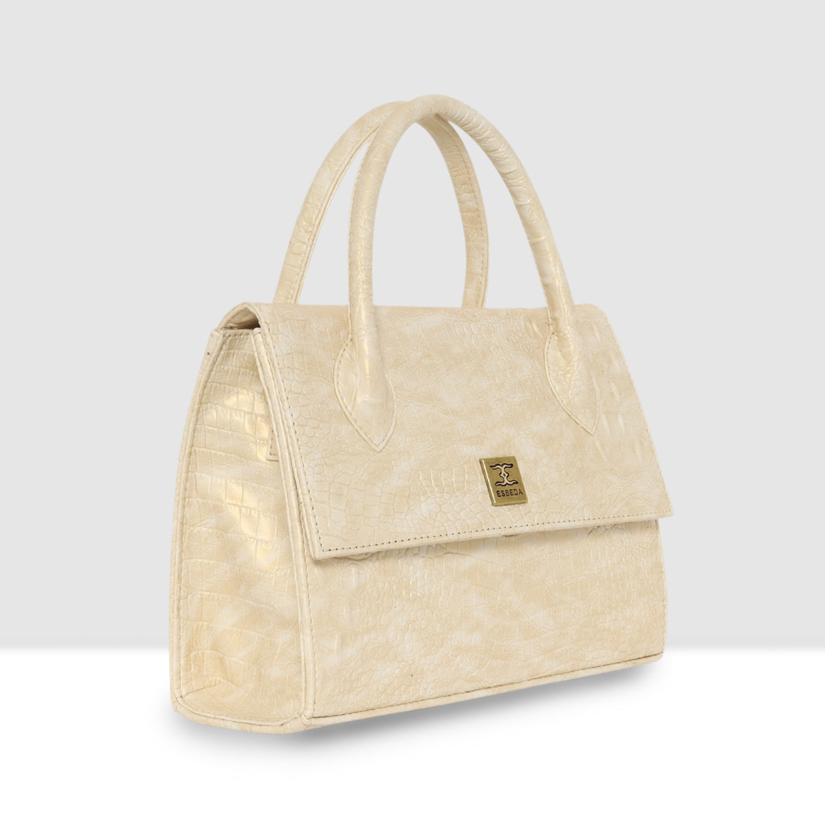 Croco Texture Handbag  For Womens