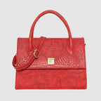 Croco Texture Handbag  For Womens