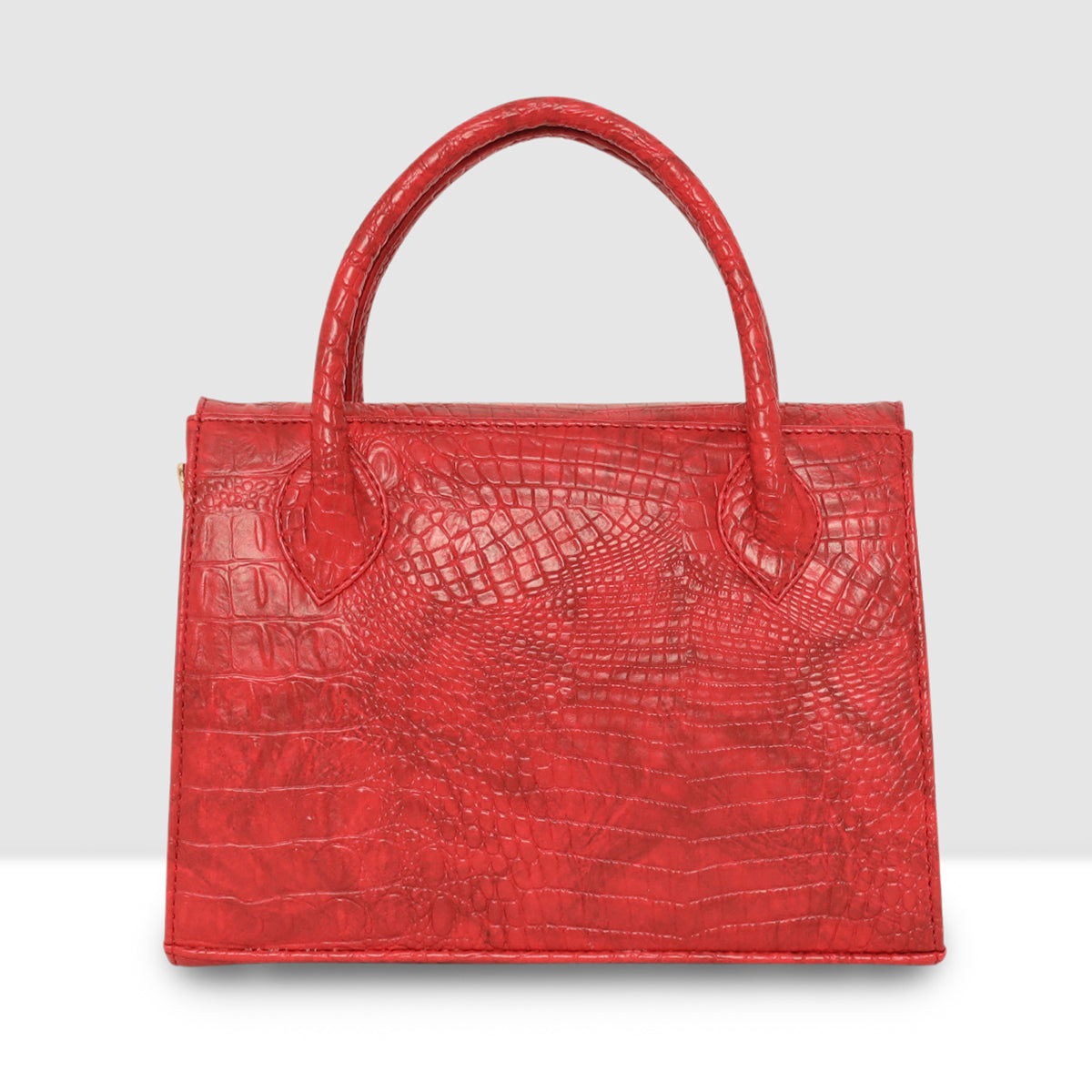 Croco Texture Handbag  For Womens