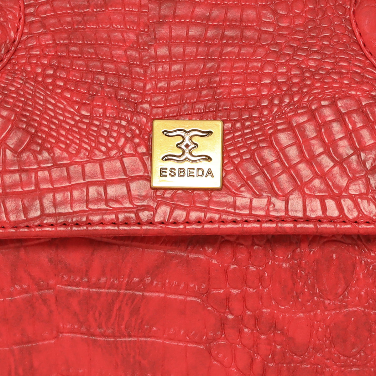 Croco Texture Handbag  For Womens