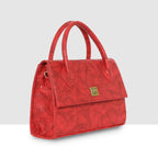 Croco Texture Handbag  For Womens