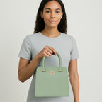 Structured Satchel Handbag For Womens