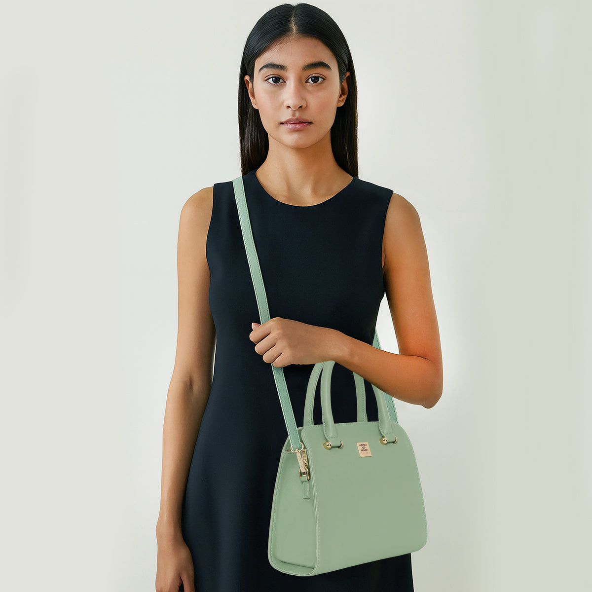 Structured Satchel Handbag For Womens