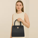 Structured Satchel Handbag For Womens