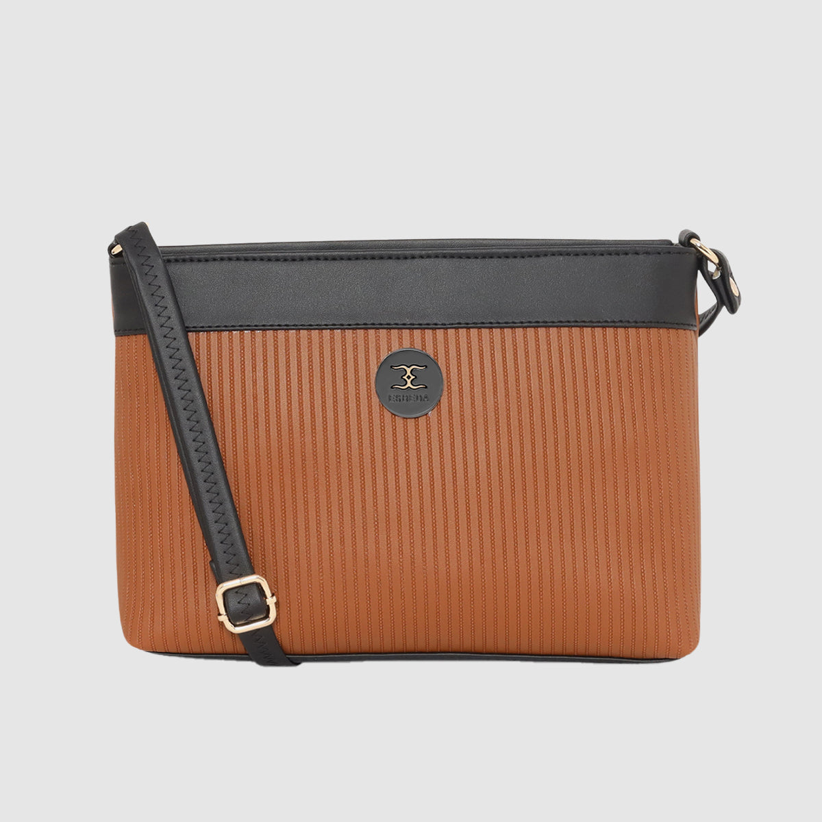 Dual-Tone Striped Sling bag For Womens