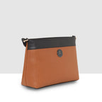Dual-Tone Striped Sling bag For Womens