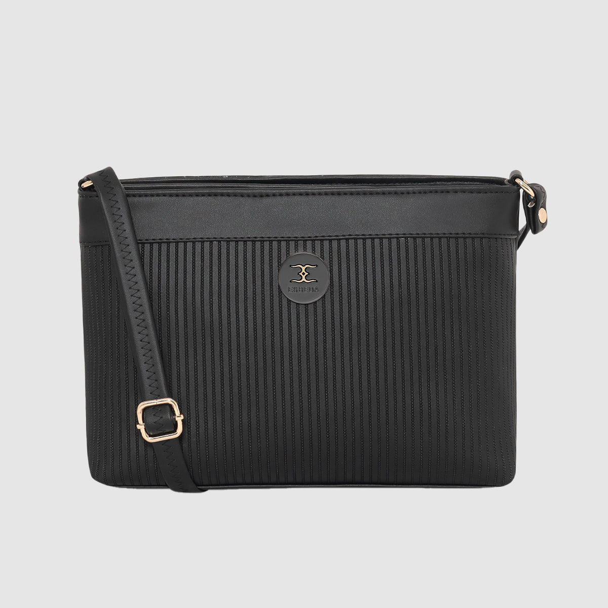 Dual-Tone Striped Sling bag For Womens