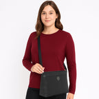 Dual-Tone Striped Sling bag For Womens