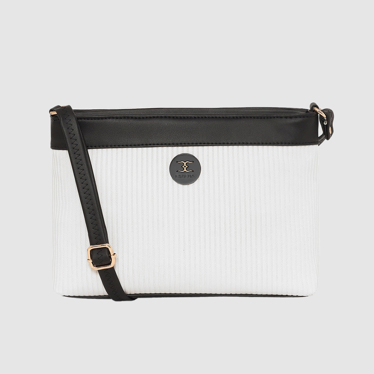 Dual-Tone Striped Sling bag For Womens