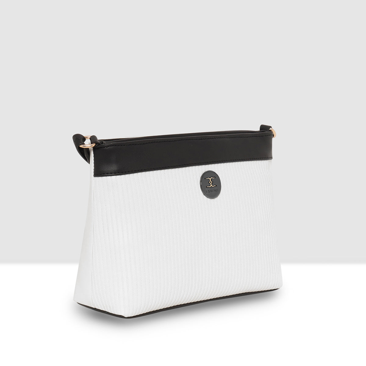 Dual-Tone Striped Sling bag For Womens