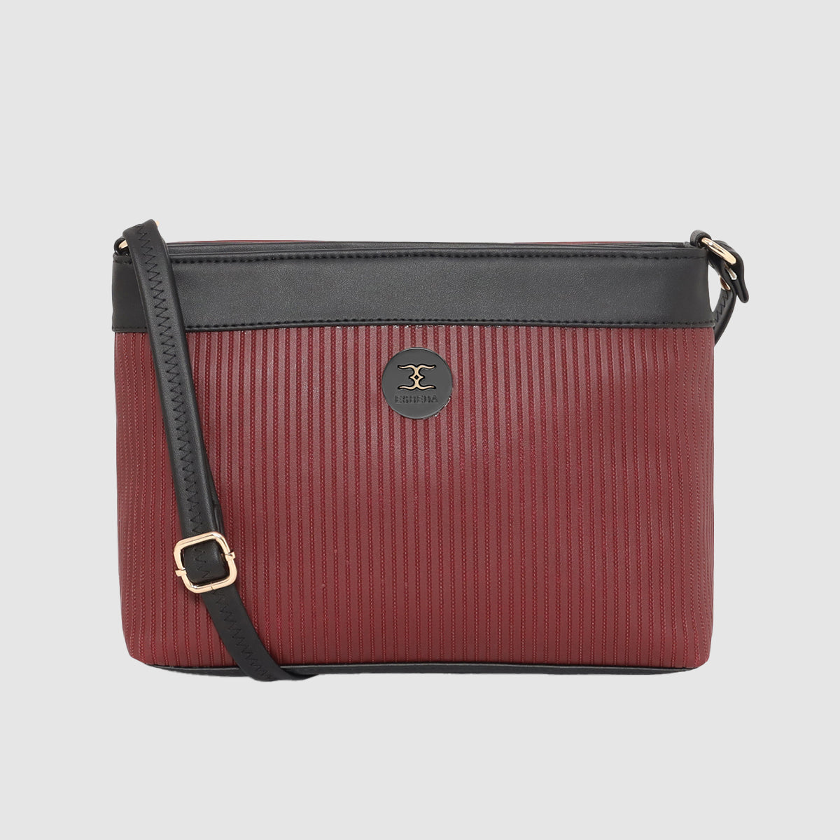 Dual-Tone Striped Sling bag For Womens