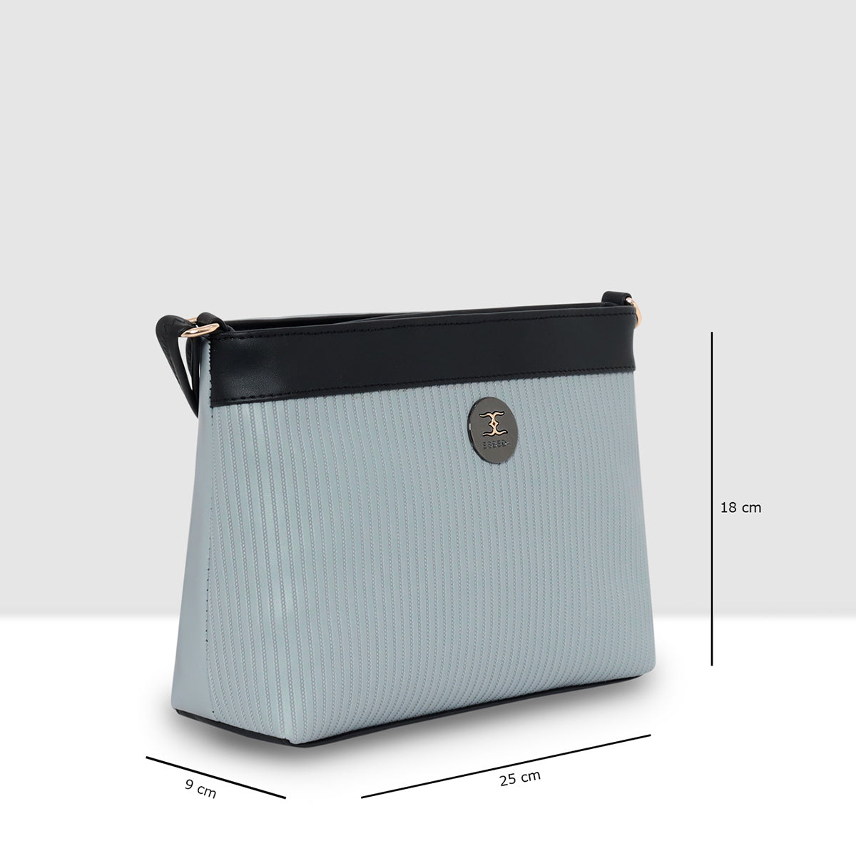 Dual-Tone Striped Sling bag For Womens