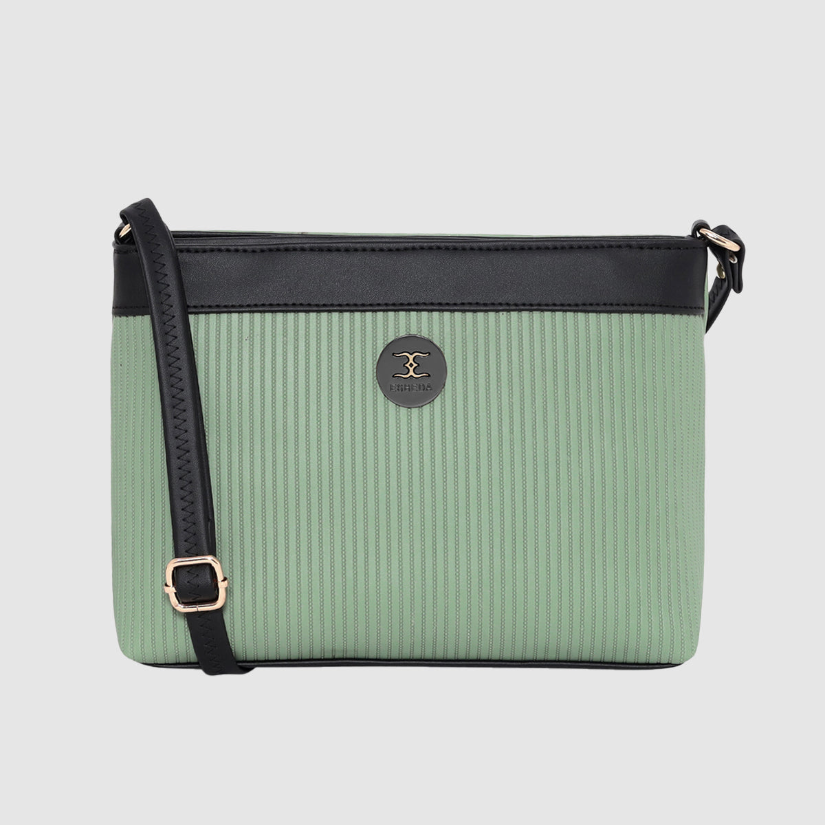 Dual-Tone Striped Sling bag For Womens