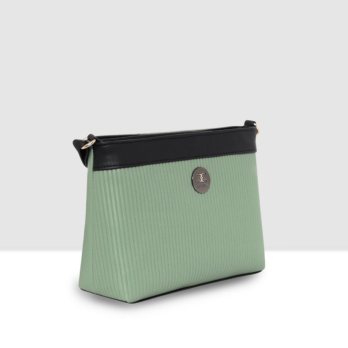 Dual-Tone Striped Sling bag For Womens
