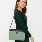 Dual-Tone Striped Sling bag For Womens