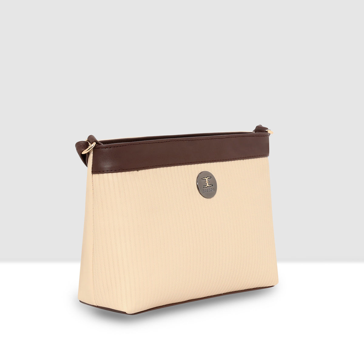 Dual-Tone Striped Sling bag For Womens
