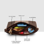 Printed Pattern Ethnic Print Panel Sling Bag For Womens