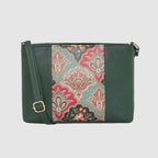 Printed Pattern Ethnic Print Panel Sling Bag For Womens
