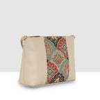 Printed Pattern Ethnic Print Panel Sling Bag For Womens