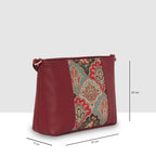 Printed Pattern Ethnic Print Panel Sling Bag For Womens