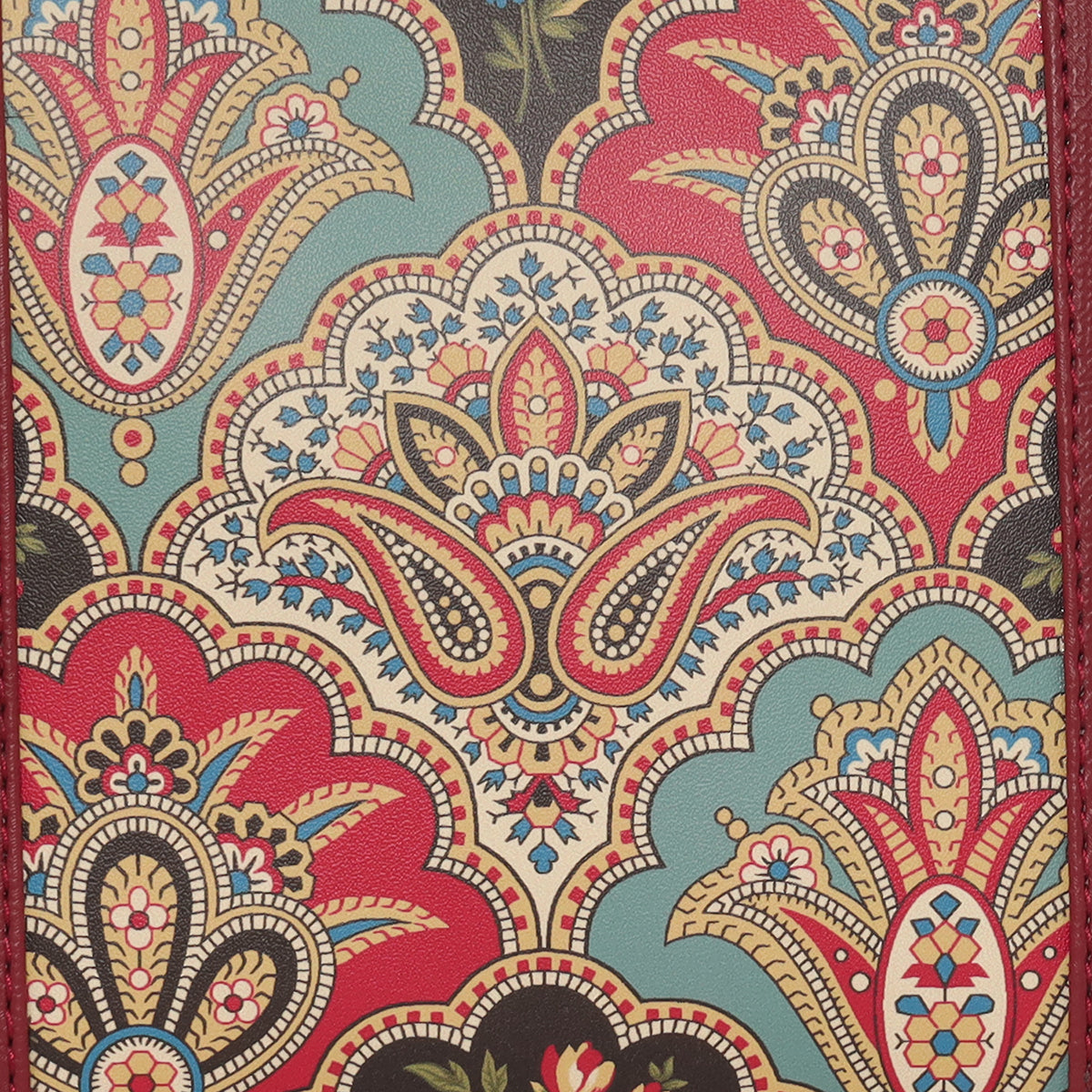 Printed Pattern Ethnic Print Panel Sling Bag For Womens