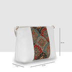 Printed Pattern Ethnic Print Panel Sling Bag For Womens