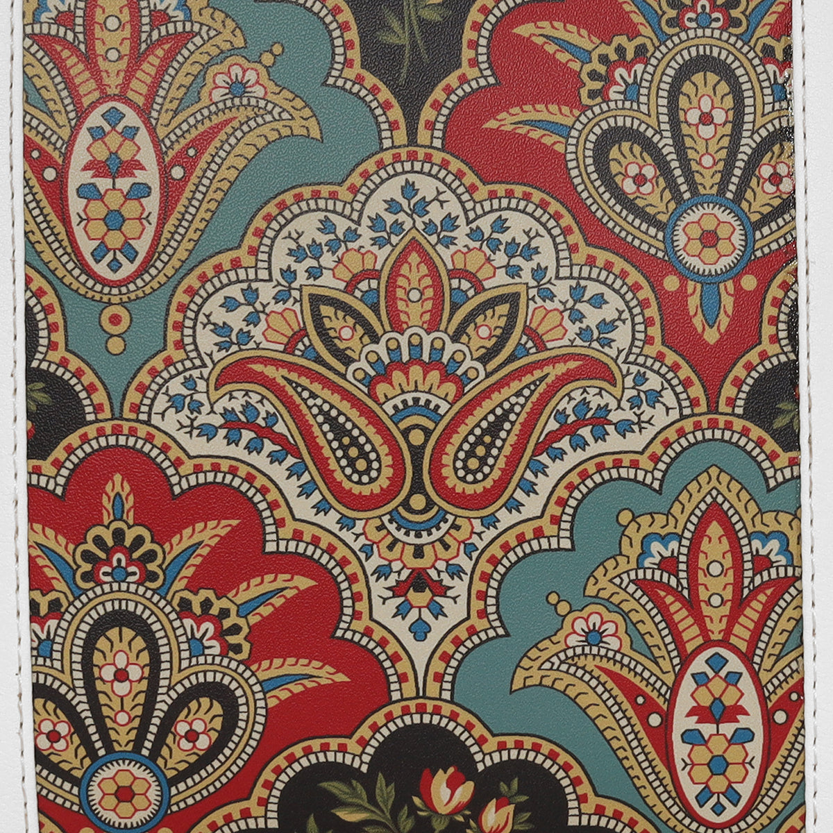 Printed Pattern Ethnic Print Panel Sling Bag For Womens