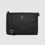 Dual-Tone Textured Sling Bag For Womens
