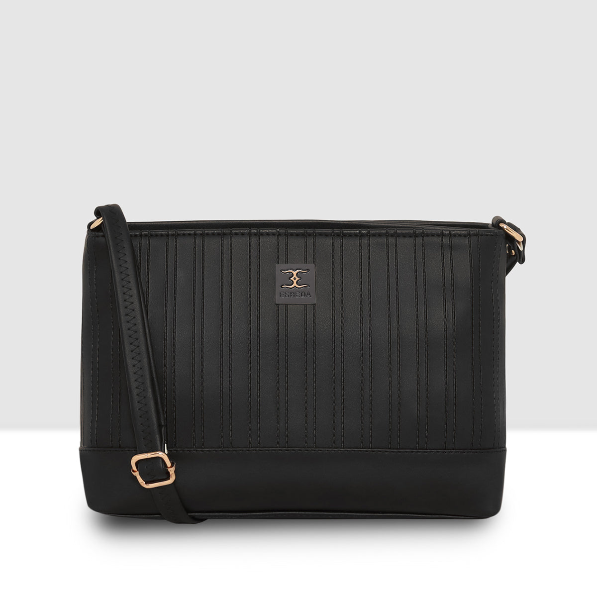 Dual-Tone Textured Sling Bag For Womens