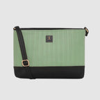 Dual-Tone Textured Sling Bag For Womens