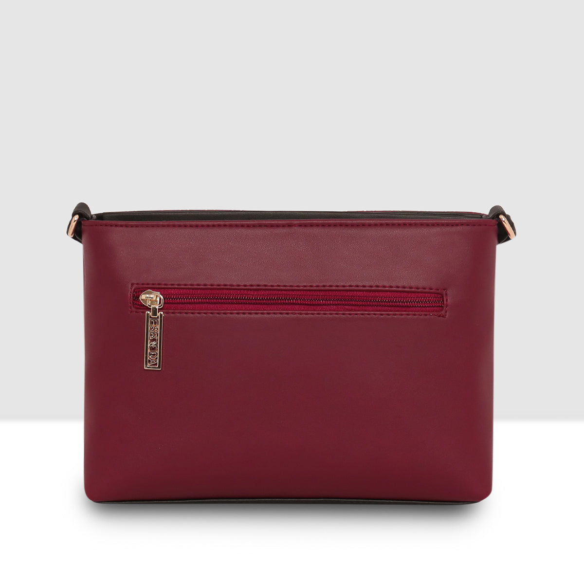 Dual-Tone Textured Sling Bag For Womens