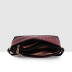 Dual-Tone Textured Sling Bag For Womens