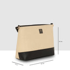 Dual-Tone Textured Sling Bag For Womens