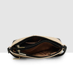 Dual-Tone Textured Sling Bag For Womens