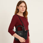 Classic Mini Solid Pattern Handbag For Womens