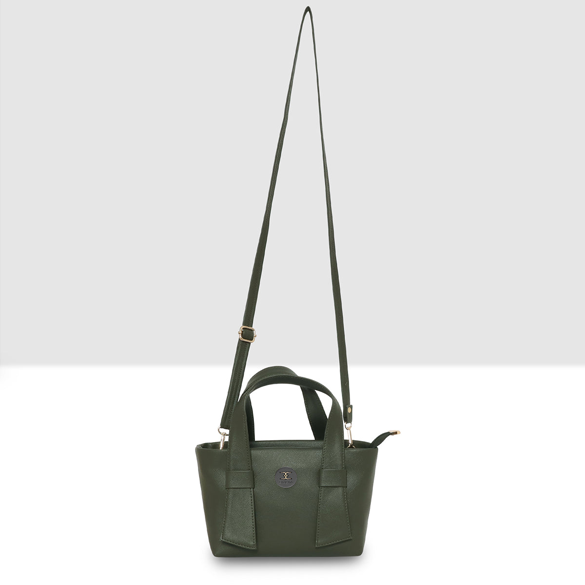 Classic Mini Solid Pattern Handbag For Womens