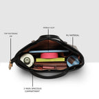 Elegant Solid Mini Handbag For Womens