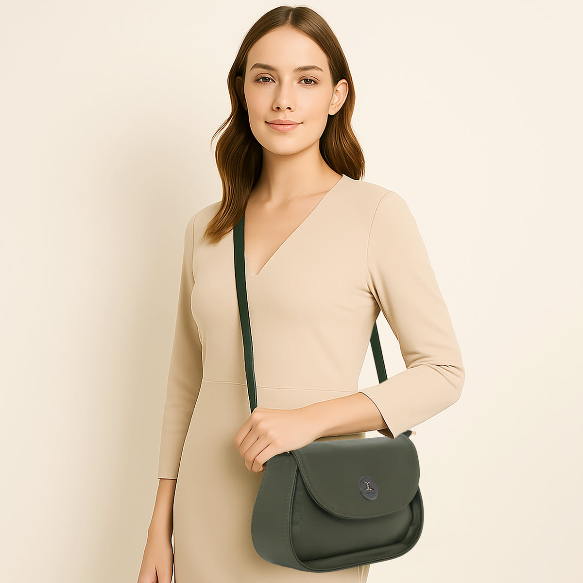 Structured Classic Sling Bag For Womens