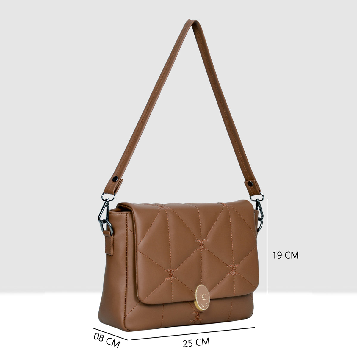 Logo Embroidered Sling Bag For Womens