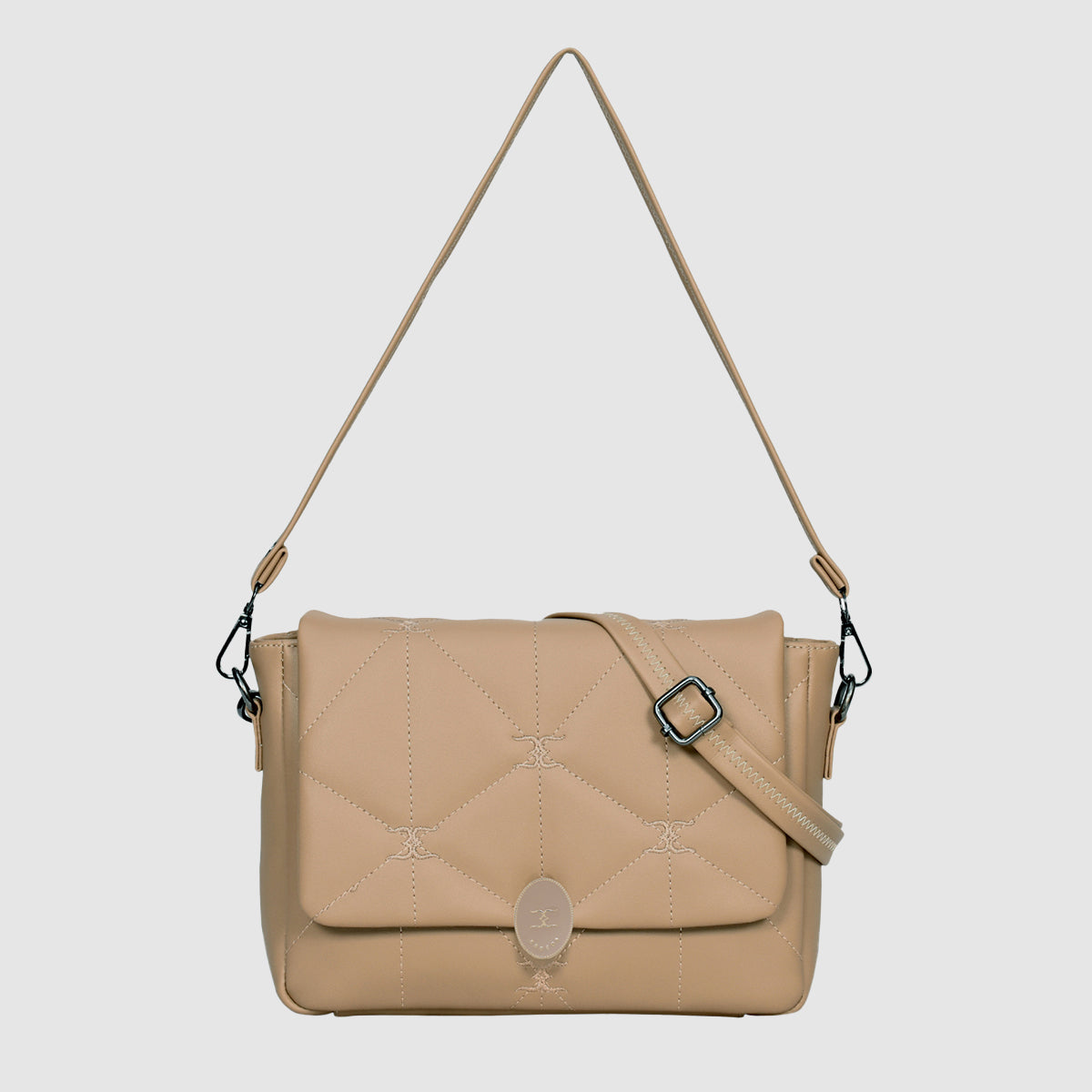 Logo Embroidered Sling Bag For Womens